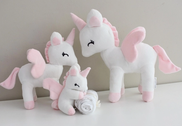 Plush White Unicorn M size