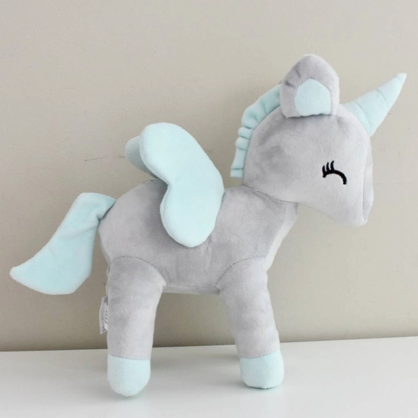 Plush Grey-Pink Unicorn M size