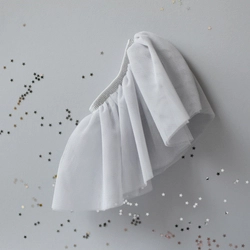 Tulle skirt - Gray - clothes for a doll