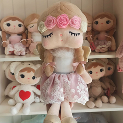 Metoo doll with a colorful wreath 48cm