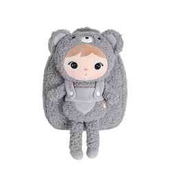 Backpack Metoo with Removable Plush doll - Grey Bear