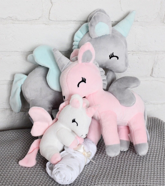 Plush Pink Unicorn M size