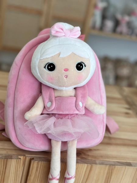 Backpack Metoo with Removable Plush doll - Ballet Girl