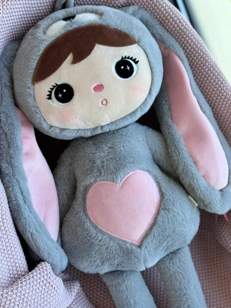 Grey/pink rabbit 70cm