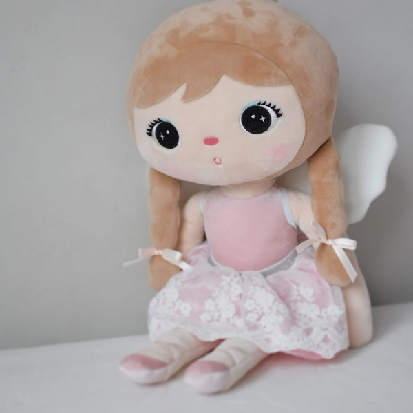 Tulle skirt with lace - Pink - doll clothes