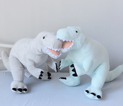 Grey Plush Dinosaur Tyrannosaurus Rex- L size