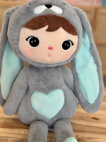 Grey/mint rabbit 70cm
