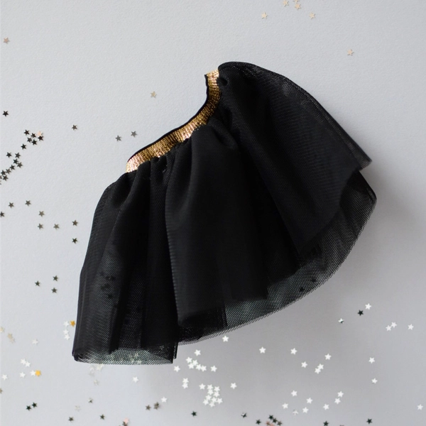 Tulle skirt - Black - clothes for a doll