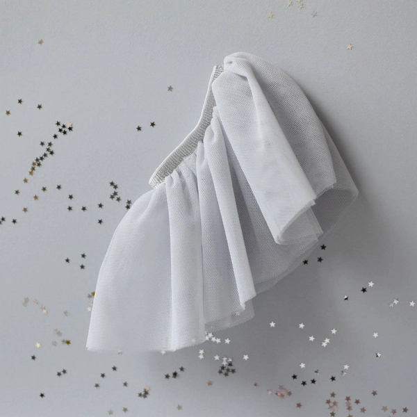 Tulle skirt - Gray - clothes for a doll