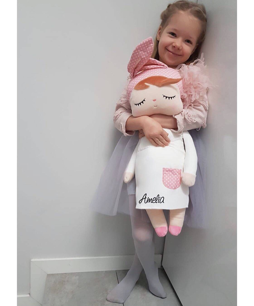 Metoo doll in a white dress 70cm, XL size