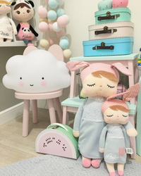 Metoo Angela Doll in gray dress XL size