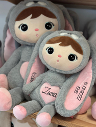 Metoo Grey/Pink Bunny 50cm