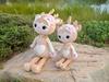 Deer with flowers 70 cm - Metoo doll 
