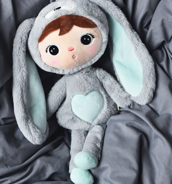 Metoo Grey/Mint Bunny 50cm