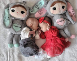 Metoo Grey/Mint Bunny 50cm