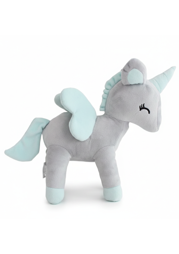 Plush Grey/mint Unicorn M size