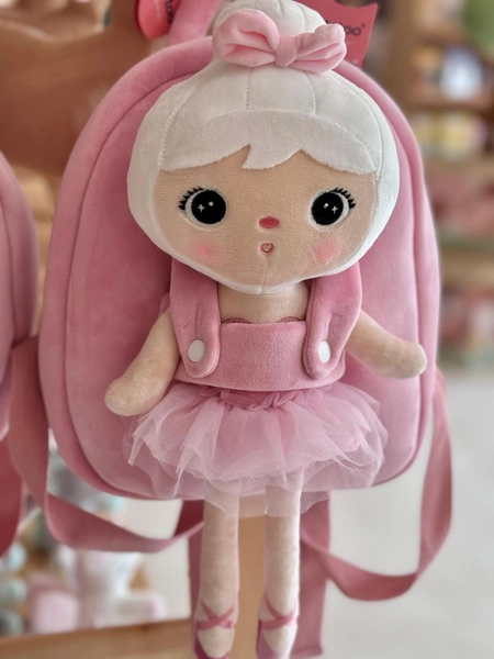 Backpack Metoo with Removable Plush doll - Ballet Girl