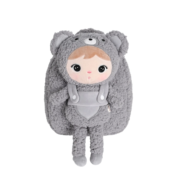 Backpack Metoo with Removable Plush doll - Grey Bear