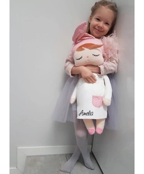 Metoo doll in a white dress 70cm, XL size