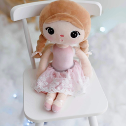 Tulle skirt with lace - Pink - doll clothes