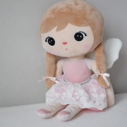 Tulle skirt with lace - Pink - doll clothes