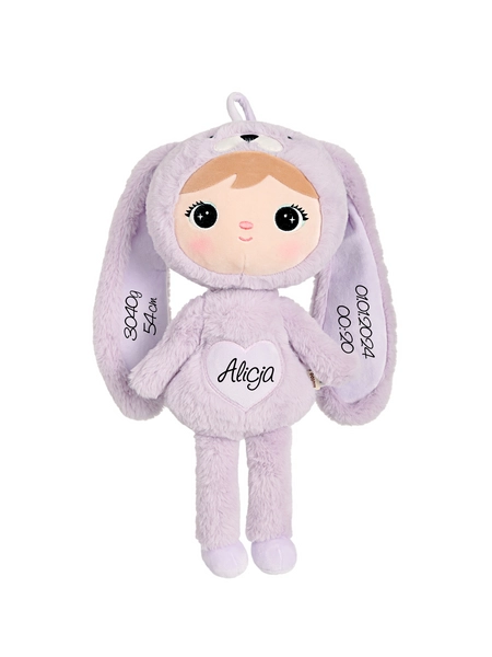 Lilac Rabbit 50cm Metoo