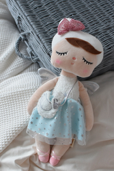 Metoo Angel doll with a handbag