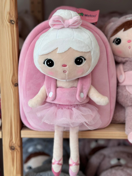 Backpack Metoo with Removable Plush doll - Ballet Girl